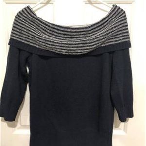 Loft off shoulder 3/4 sleeve sweater